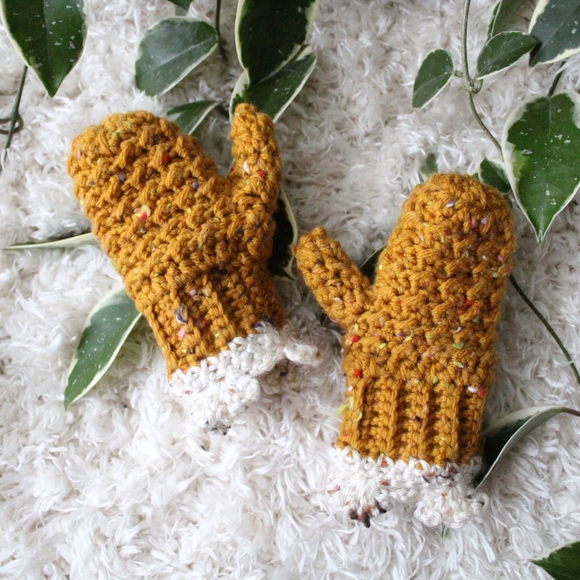Hand Crafted Other - ✨️ S O L D ✨️ Handmade Crochet Toddler Mittens, Size 12m